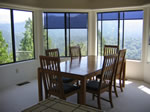 View of dining room and view outside