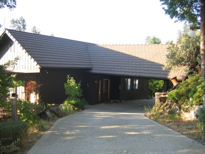 View of house from the top of the driveway
