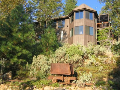 View of the house from the picnic area