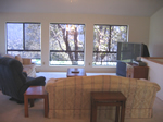 View of living room from front door