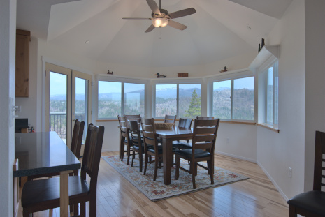 View of dining room and view outside