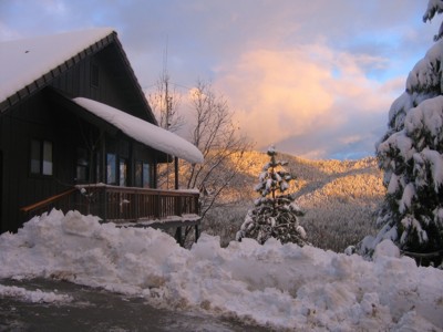 View of MBR Deck after snow